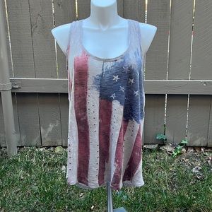 American flag tank